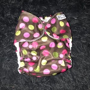 A cloth diaper.